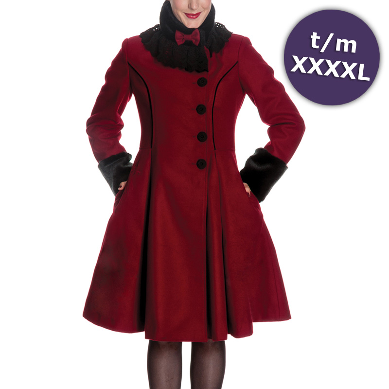 Angeline coat bordeaux rode - vintage, 5 Angeline coat bordeaux rode - vintage, 5